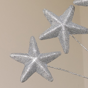 Silver Multi Star Christmas Tree Topper