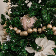 Champagne Glitter Ball Garland - 200cm