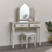 Dressing Table & Stool Set - Elizabeth Ivory Range