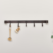 Large Rustic Iron Wall Hook Storage Rack