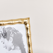 Large Gold Bamboo Portrait Photo Frame - 8 x 10