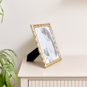 Large Gold Bamboo Portrait Photo Frame - 8 x 10