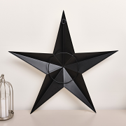 Large Rustic White Metal Wall Star