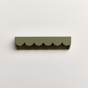 Green Scalloped Wall Storage Shelf - 40cm