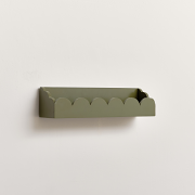 Green Scalloped Wall Storage Shelf - 40cm