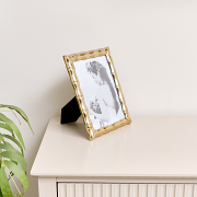 Gold Bamboo Photo Frame - 6 x 8