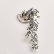 Silver Scalloped Wall Planter