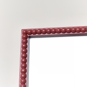 Rectangle Brick Red Bobbin Bobble Wall Mirror 62cm x 82cm