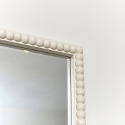 Rectangle Pale Taupe Bobbin Bobble Wall Mirror 62cm x 82cm