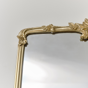 Large Gold Ornate Vintage Floral Wall Mirror - 104cm x 63cm