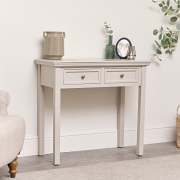 Grey 2 Drawer Console / Dressing Table - Daventry Taupe-Grey Range