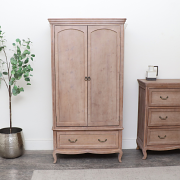 Large Wooden Wardrobe - Hessian Range