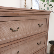 Wooden 3 Drawer Chest Of Drawers - Hessian Range