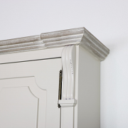 Lyon Range - Cream Wall Mounted Cupboard with Hooks