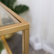 Gold Glass/Mirrored Coffee Table