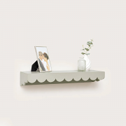 Taupe Scalloped Wall Storage Shelf - 61cm