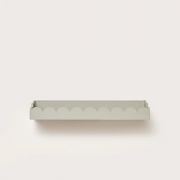 Taupe Scalloped Wall Storage Shelf - 61cm