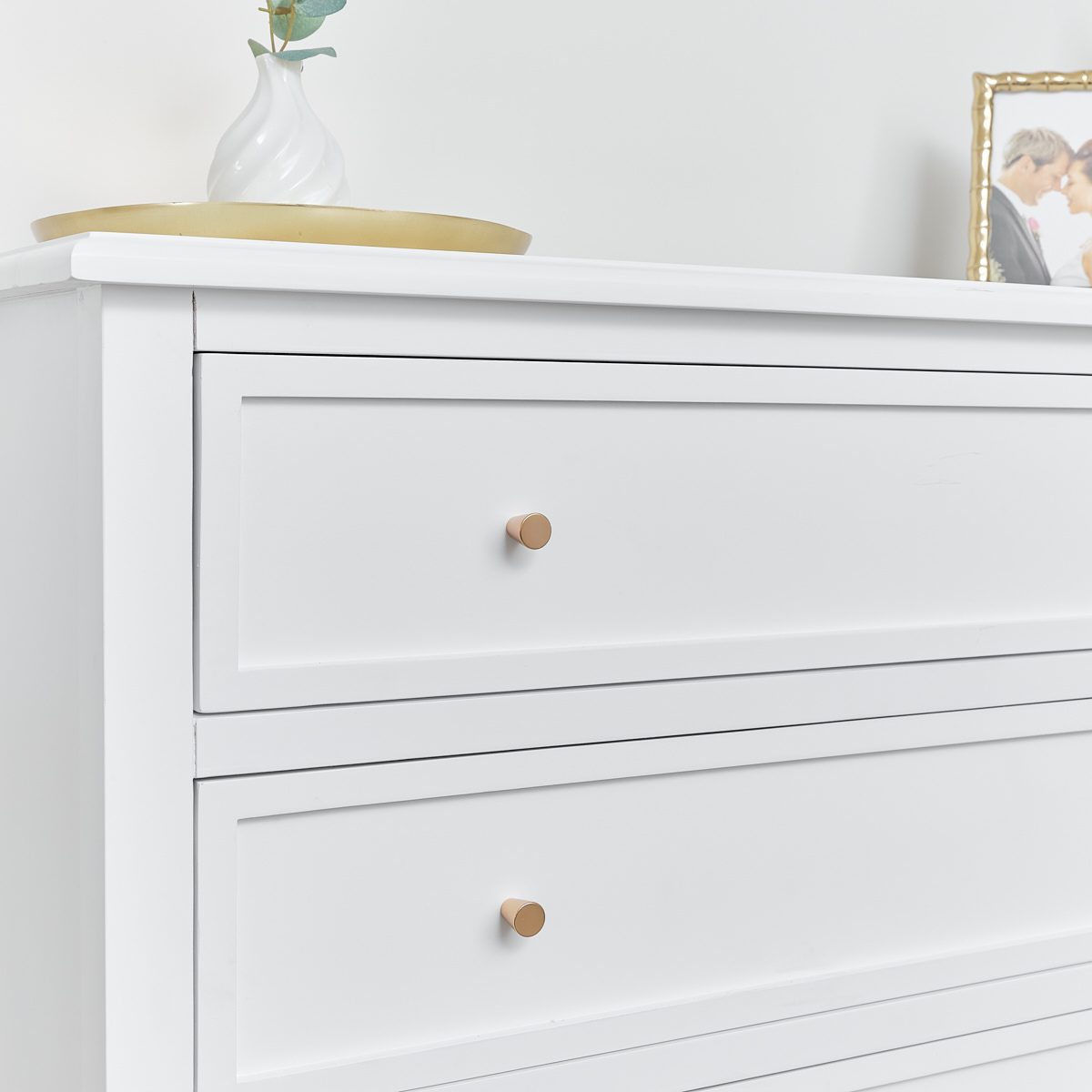 Scallop Chest of Drawers - Staunton White Range | Flora Furniture