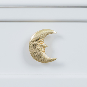 Gold Crescent Moon Drawer Knob