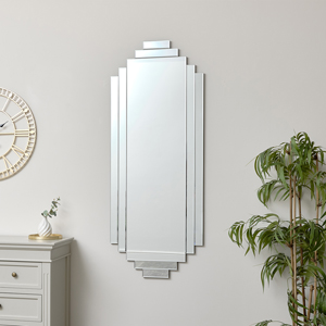 Large Art Deco Wall Mirror 56cm x 142cm