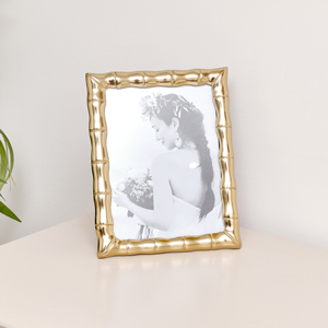 Gold Bamboo Photo Frame - 6 x 8