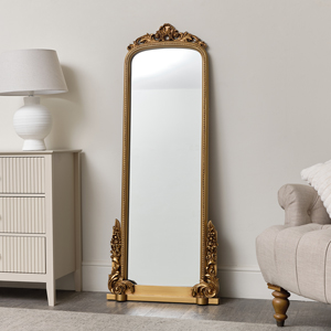 Large Tall Arch Antique Gold Ornate Mirror - 150cm x 60cm